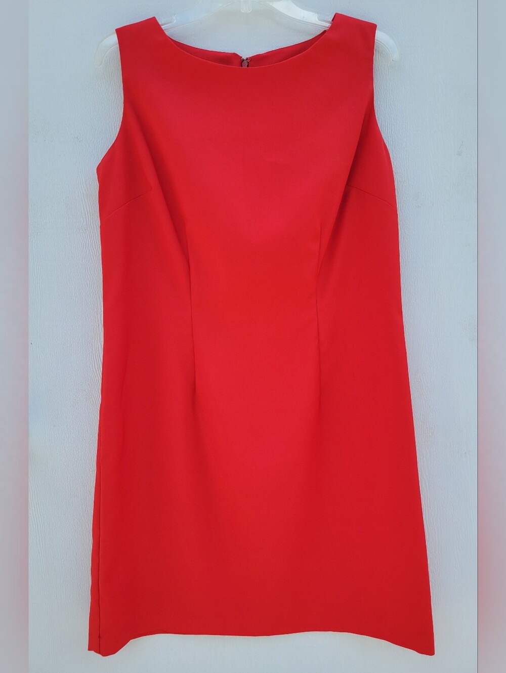 Red Sleeveless Midi Dress